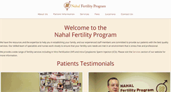 Desktop Screenshot of nahalfertility.com