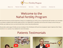 Tablet Screenshot of nahalfertility.com